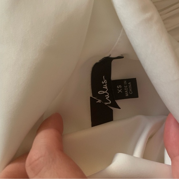 Exquisite Approach White Satin Strapless Cowl Back Mini Dress NWOT - Picture 6 of 8